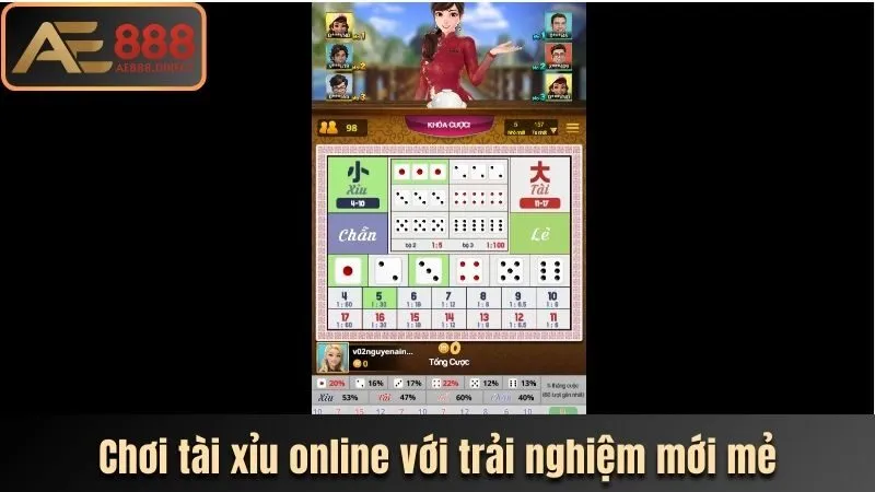 Chơi tài xỉu online với trải nghiệm mới mẻ