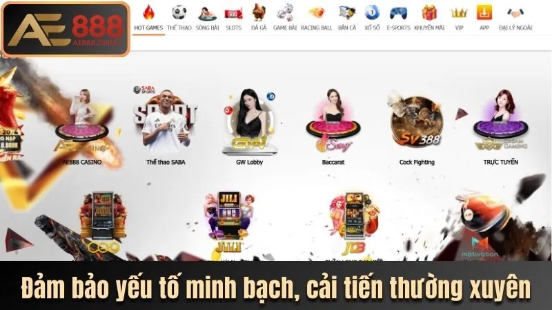 Đảm bảo yếu tố minh bạch, cải tiến thường xuyên